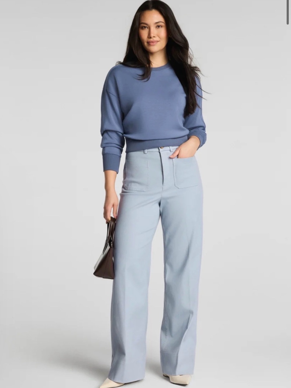 SPANX High-Rise Wide-Leg Pants with Patch Pockets